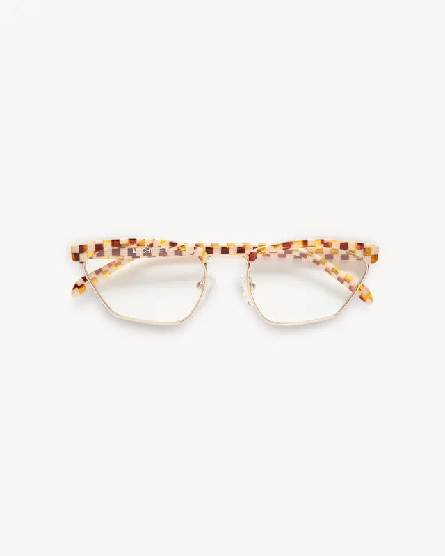 Francoise Frames in Tortoise Checker made by Machete
