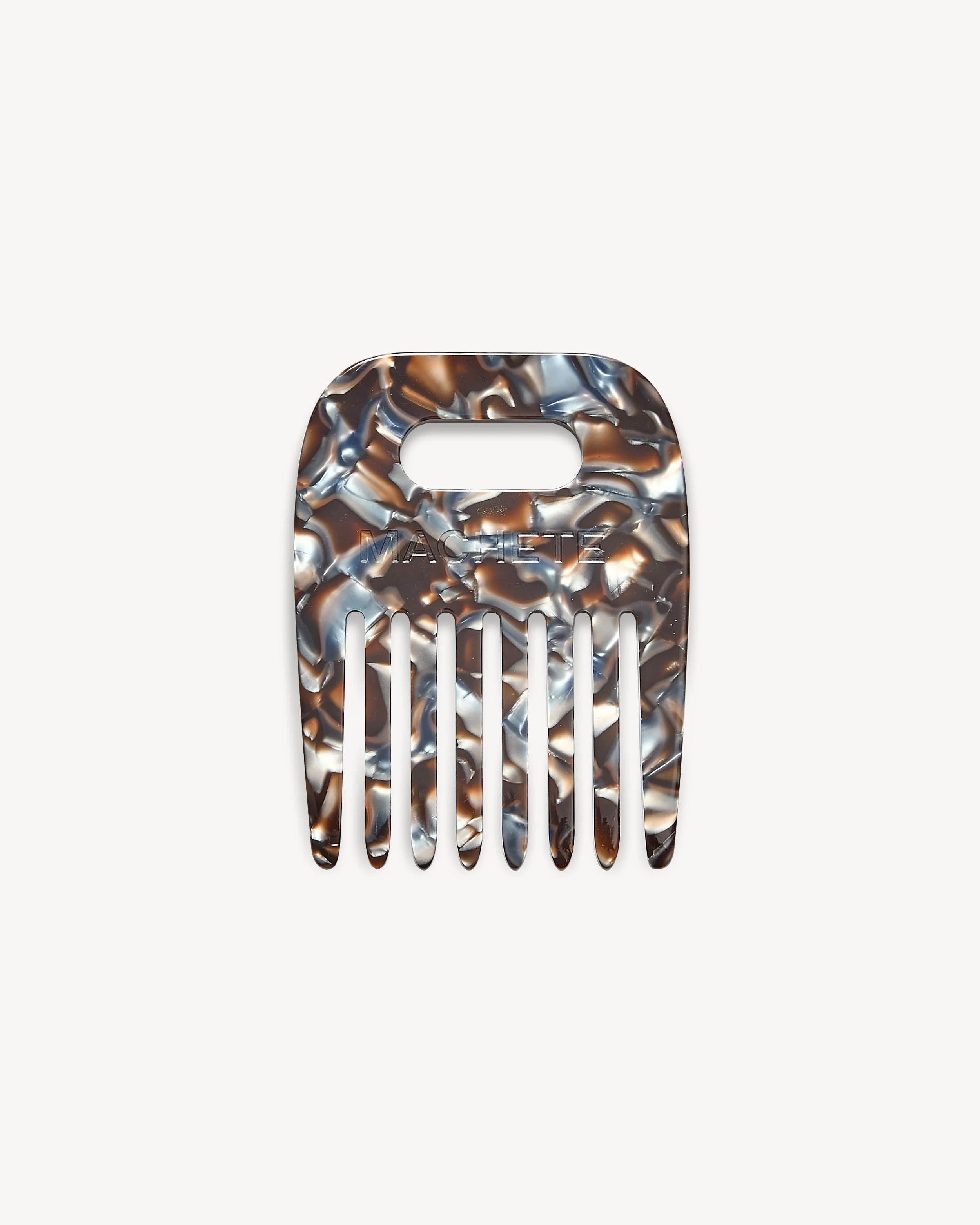 No. 4 Comb in Blue Horn sold by Machete