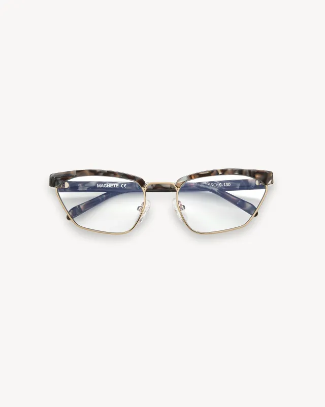 Francoise Frames in Blue Horn made by Machete