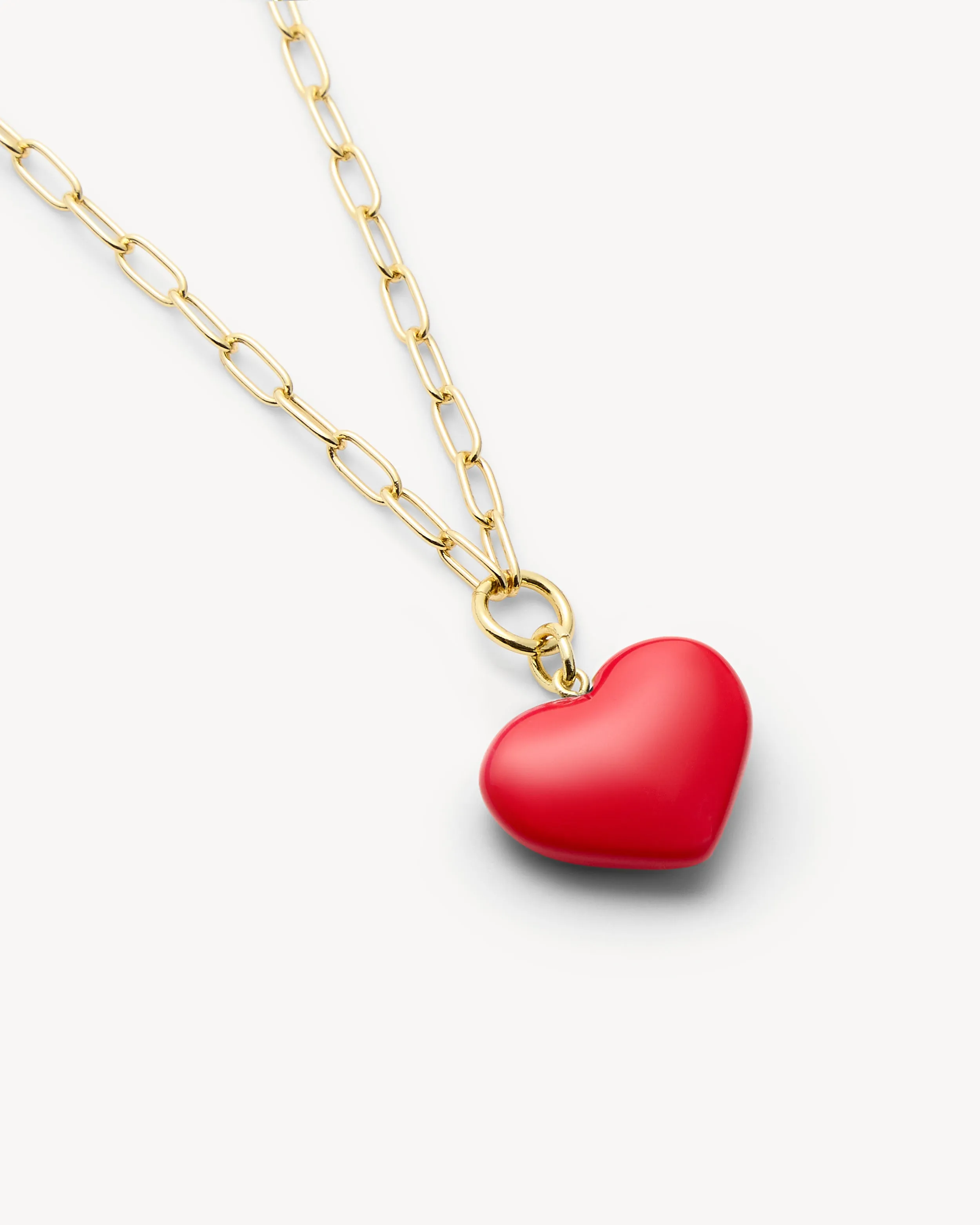 Mini Heart Pendant Necklace in Ruby sold by Machete product image thumbnail 2