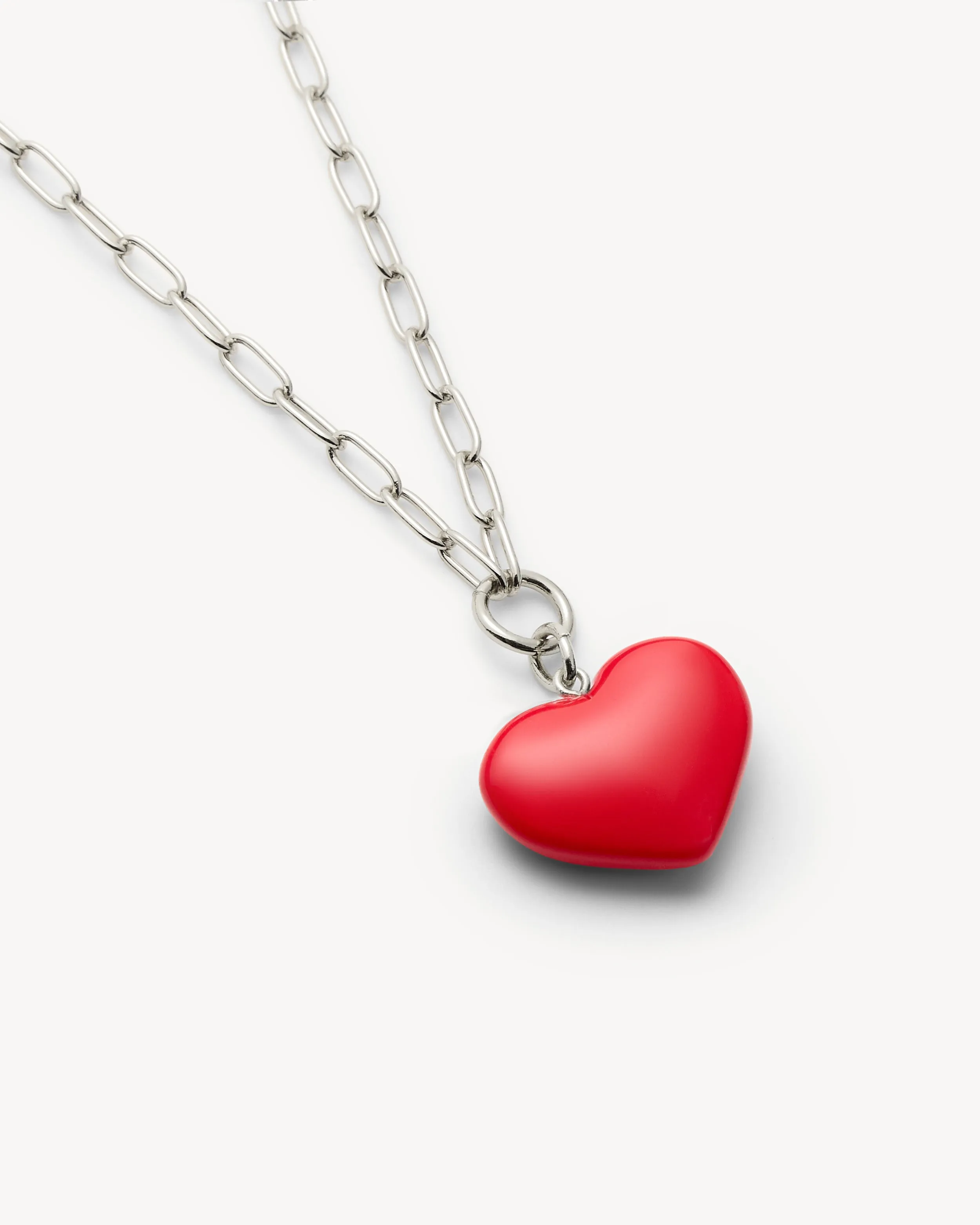 Mini Heart Pendant Necklace in Ruby sold by Machete product image thumbnail 4