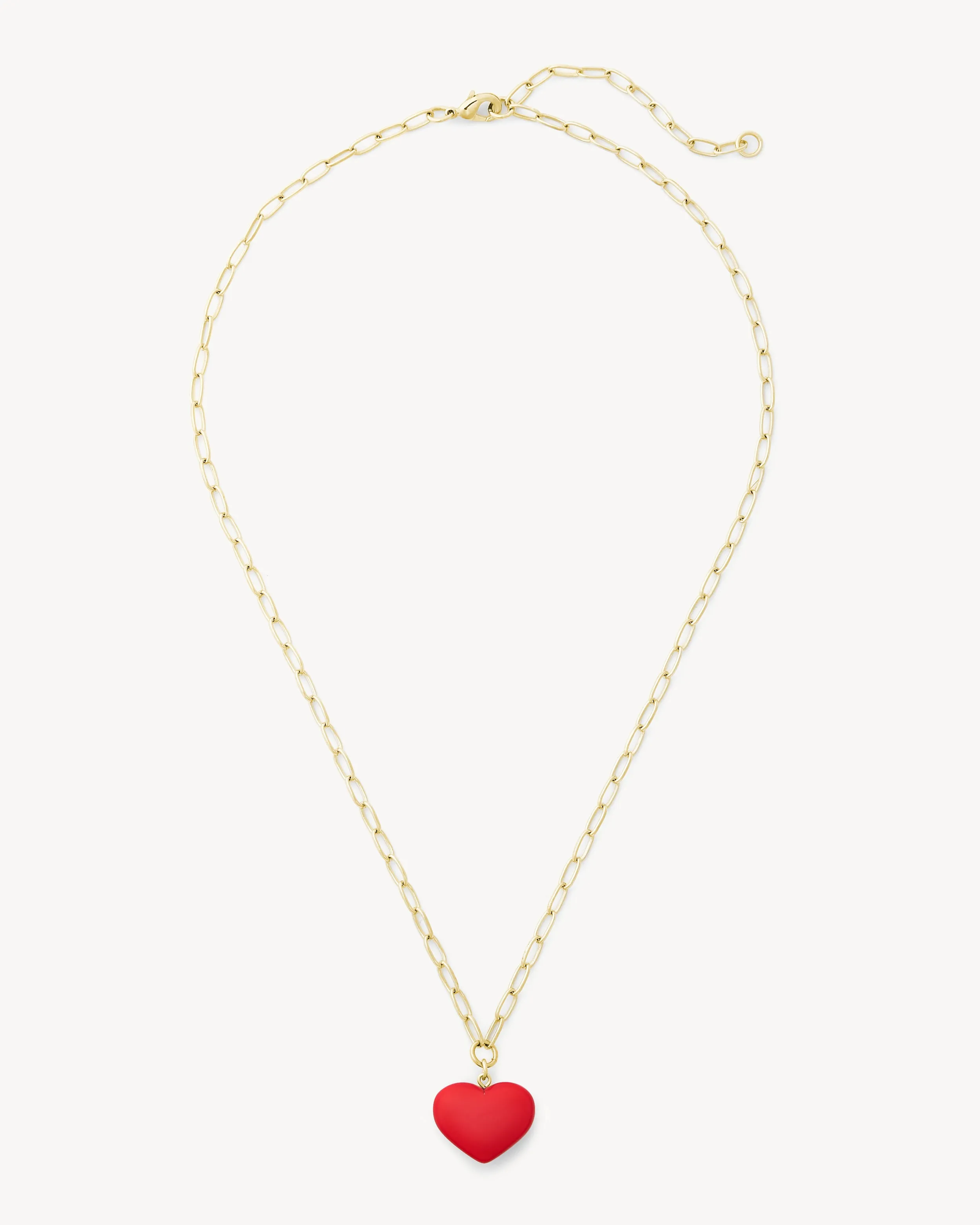 Mini Heart Pendant Necklace in Ruby sold by Machete