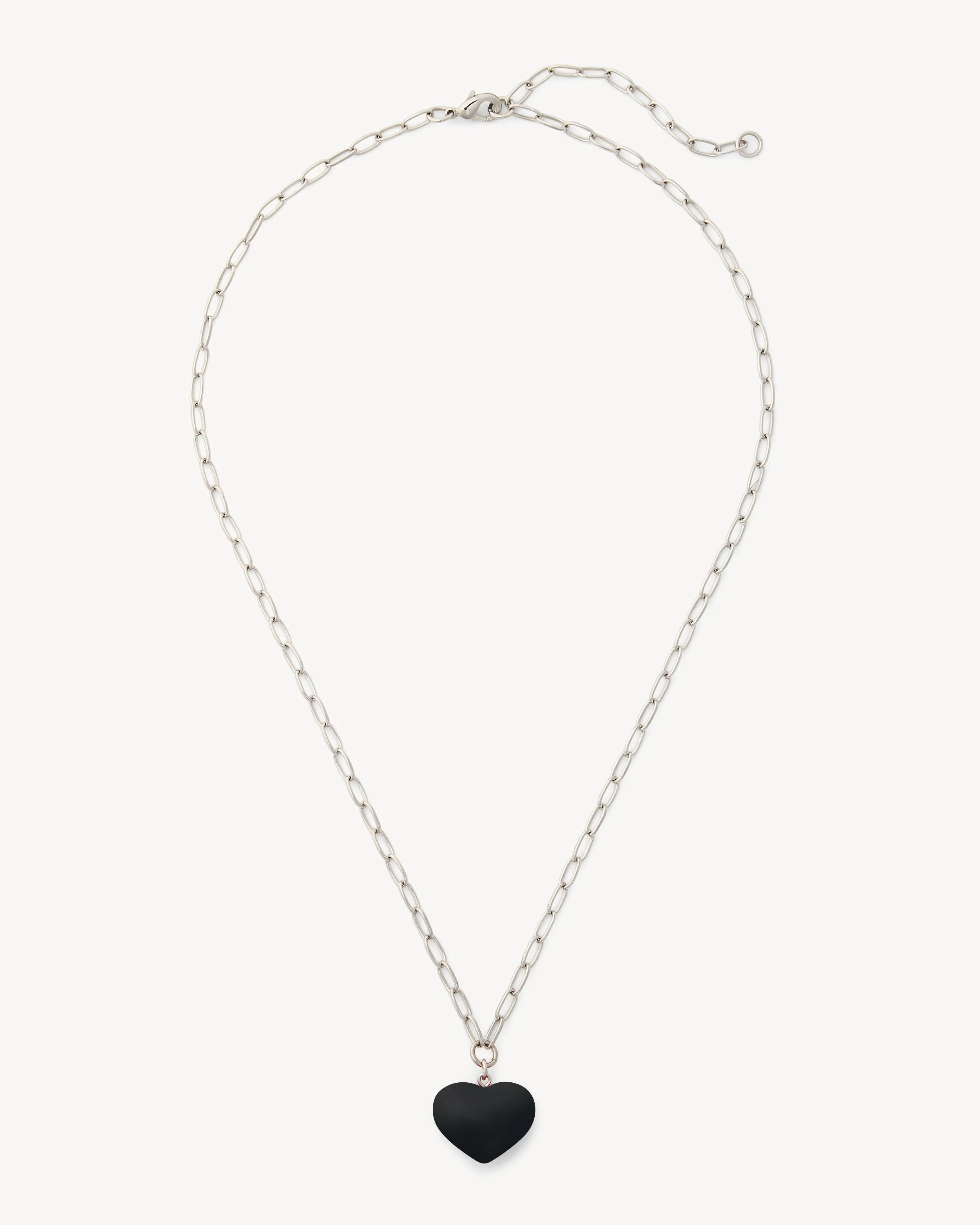 Mini Heart Pendant Necklace in Black sold by Machete product image thumbnail 3