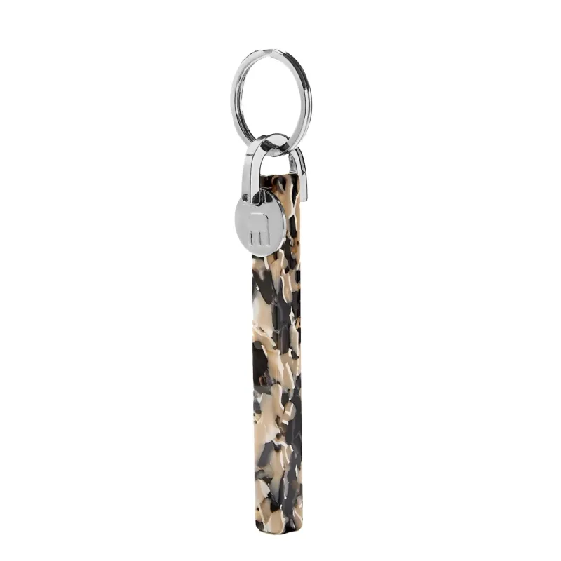 Bar Keychain in Abalone - Silver made by Machete