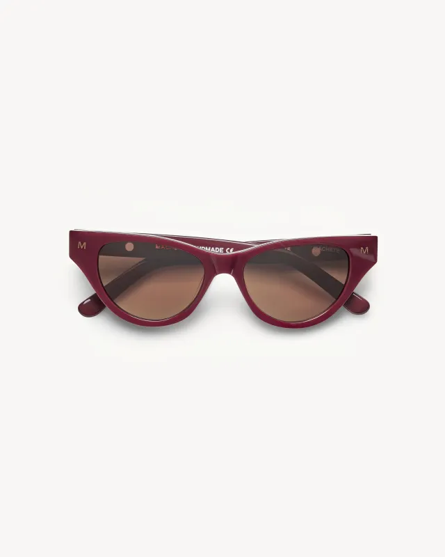 Suzy Sunglasses in Oxblood made by Machete