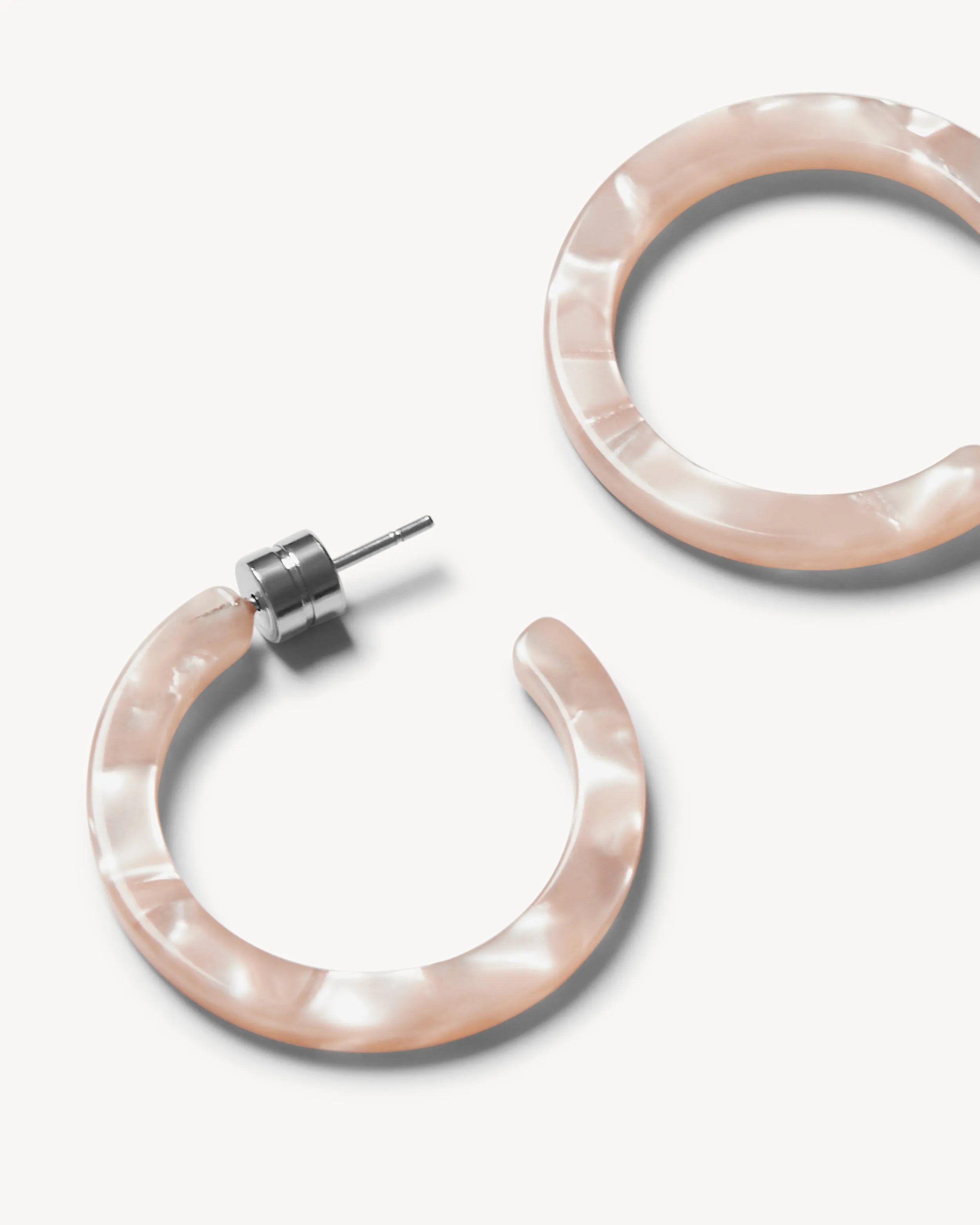 Mini Hoops in Peach Shell sold by Machete product image thumbnail 2