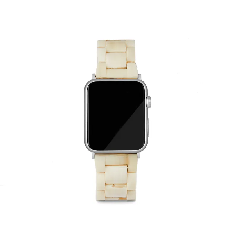Anthro Apple Watch Band in Alabaster 38mm/40mm/41mm-Silver made by Machete
