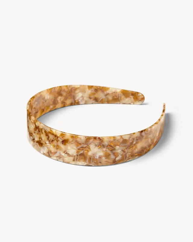 Wide Headband in Baja Tortoise made by Machete