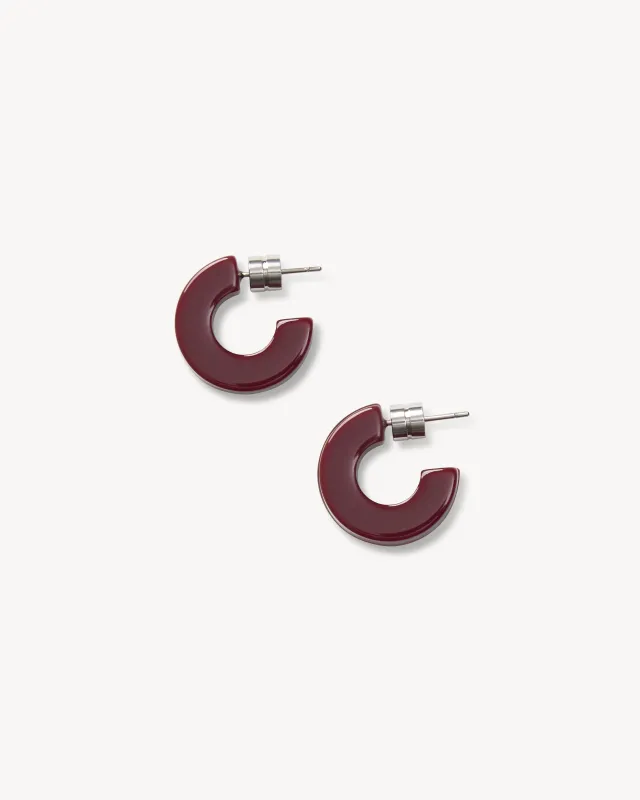 Muse Hoops in Oxblood made by Machete