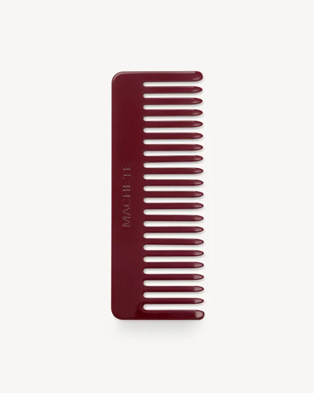 No. 2 Comb in Oxblood made by Machete