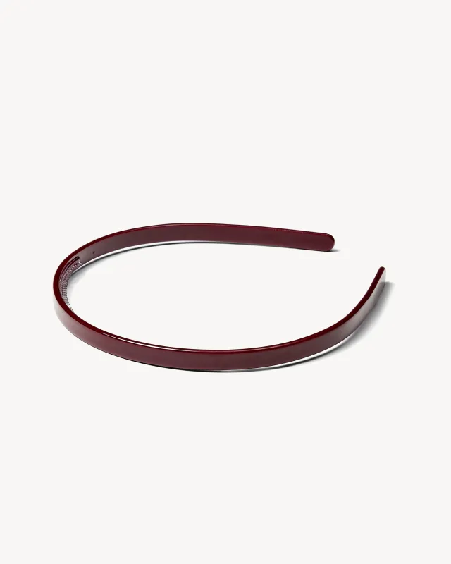 Ultralight Thin Headband in Oxblood made by Machete