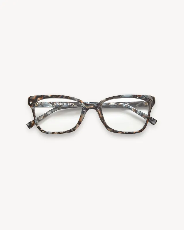 Lili Glasses in Blue Horn made by Machete