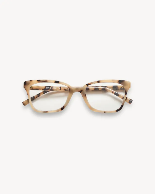Lili Glasses in Blonde Tortoise made by Machete