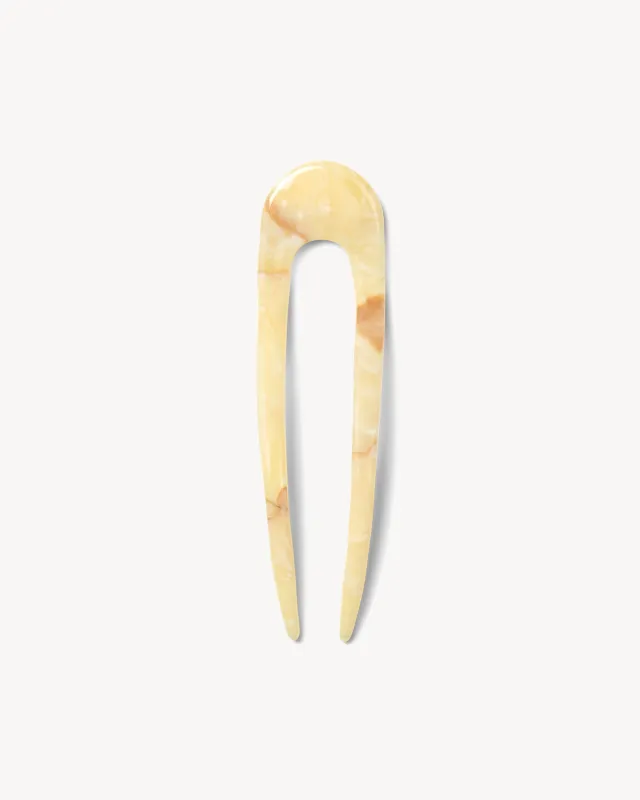 French Hair Pin in Crème made by Machete