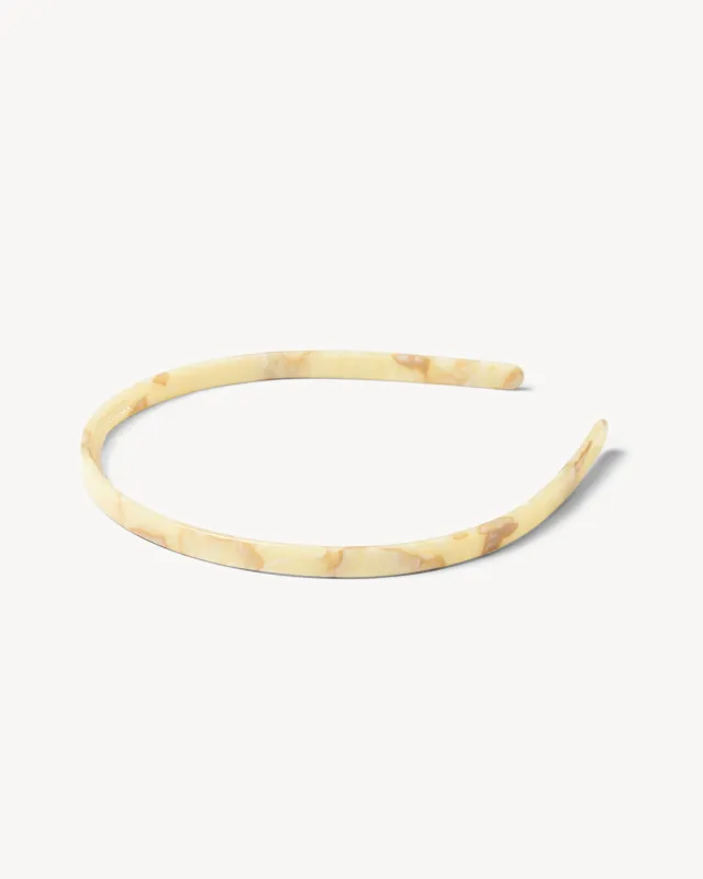 Ultralight Thin Headband in Crème made by Machete