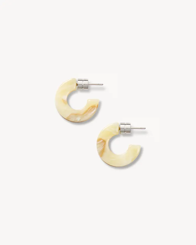 Muse Hoops in Crème made by Machete