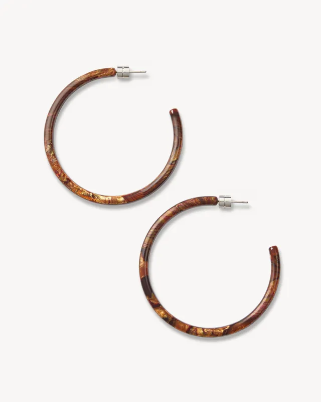 Large Hoops in Bronze made by Machete