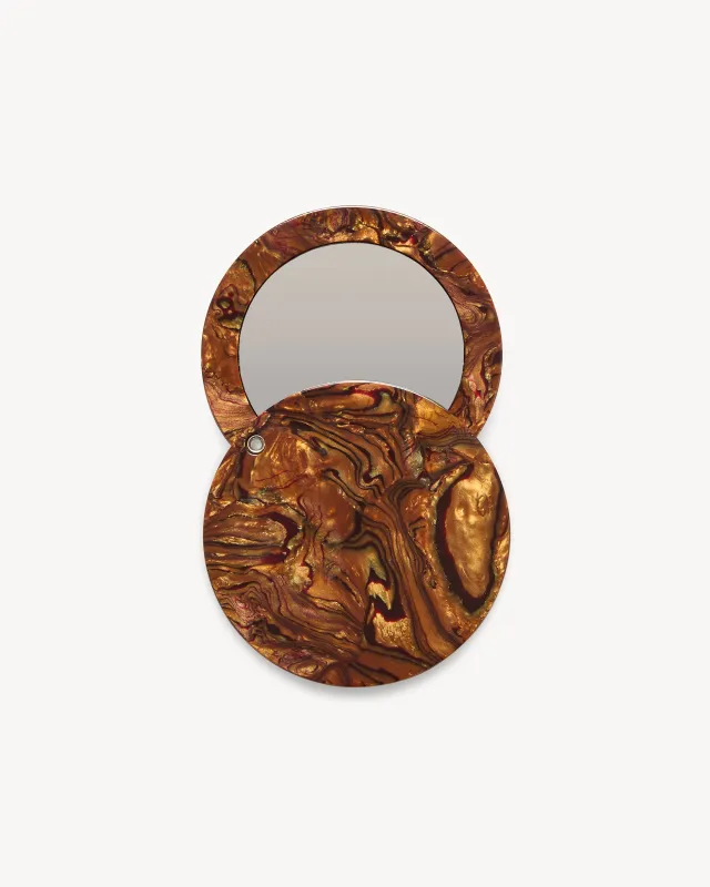 Circle Mirror in Bronze made by Machete