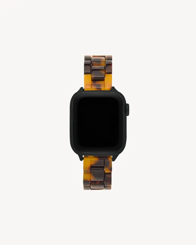 Skinny Apple Watch Band in Classic Tortoise made by Machete