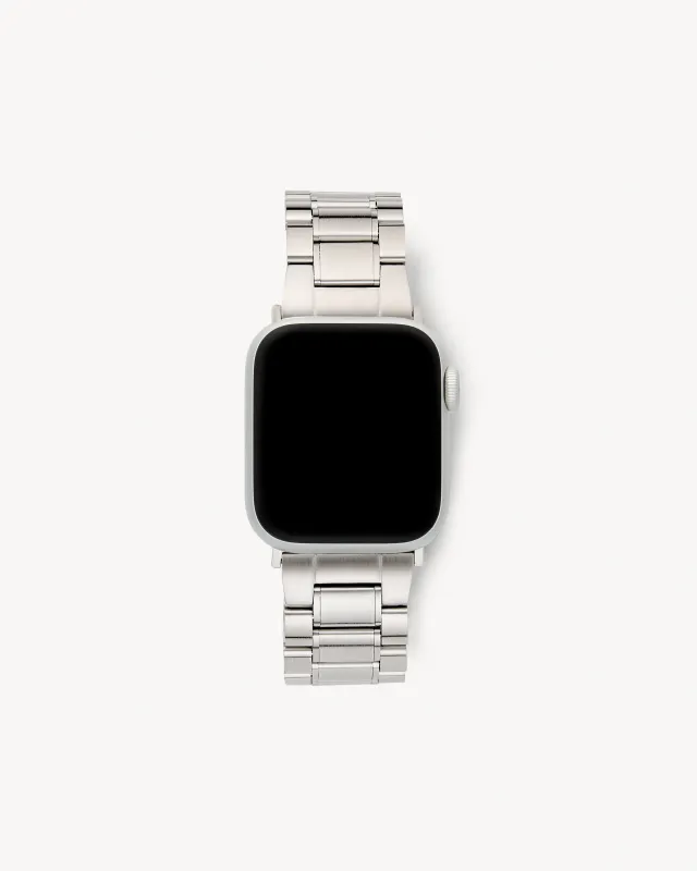 Boyfriend Apple Watch Band in Silver made by Machete