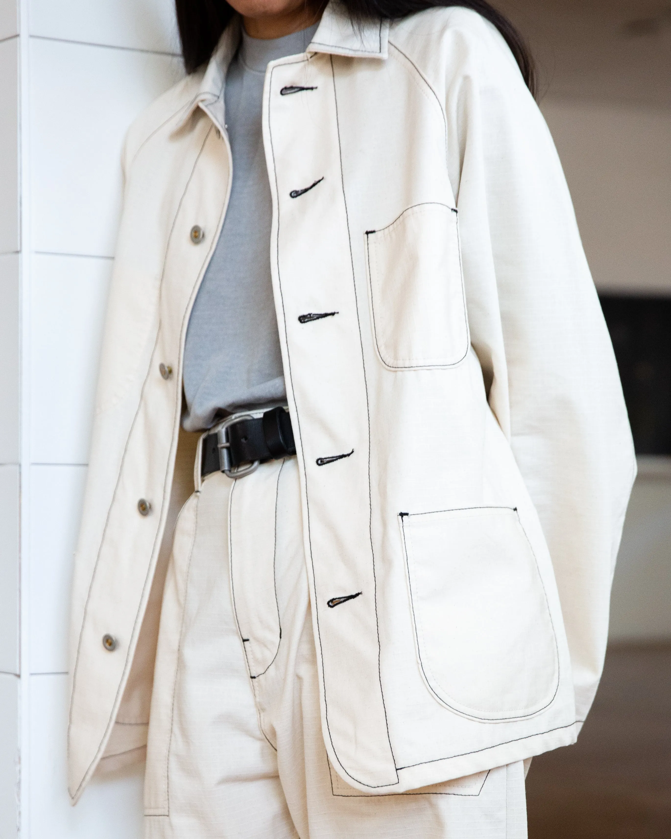 Alterior - Ripstop Shop Jacket - Natural sold by Alterior product image thumbnail 4