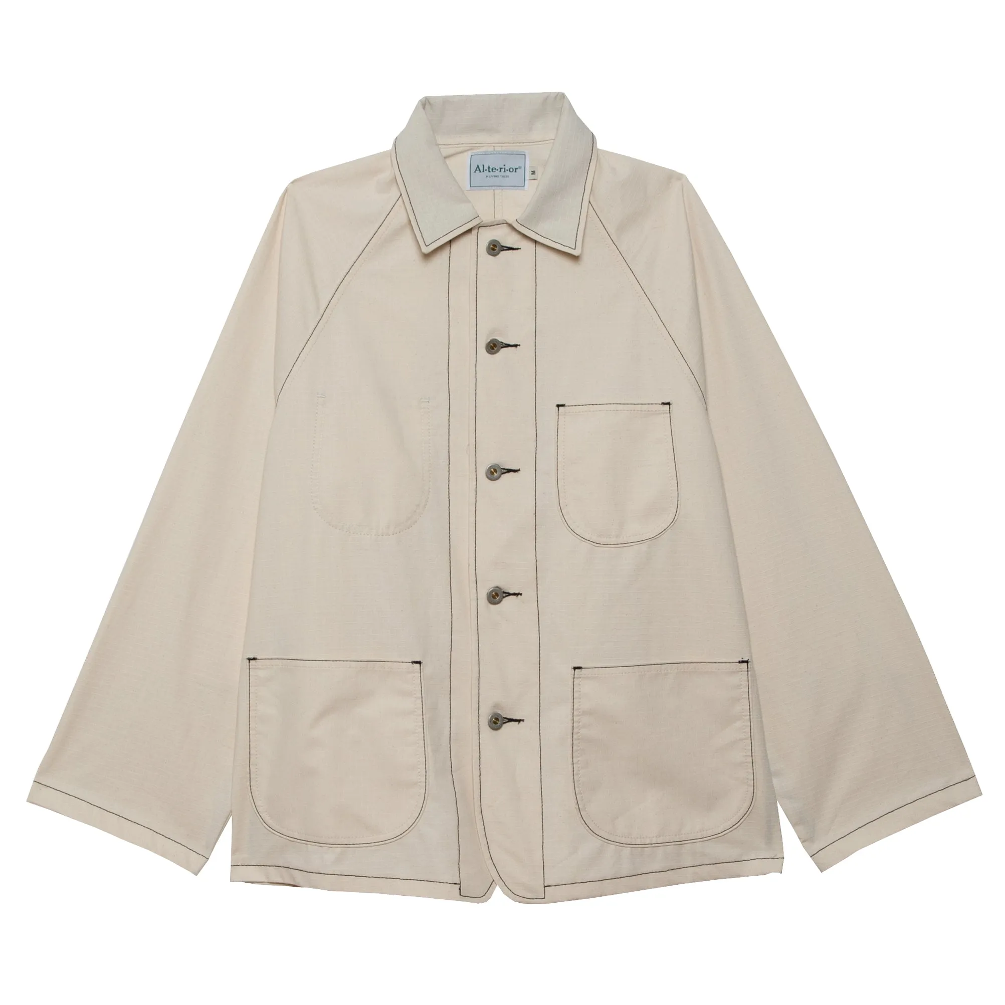 Alterior - Ripstop Shop Jacket - Natural sold by Alterior