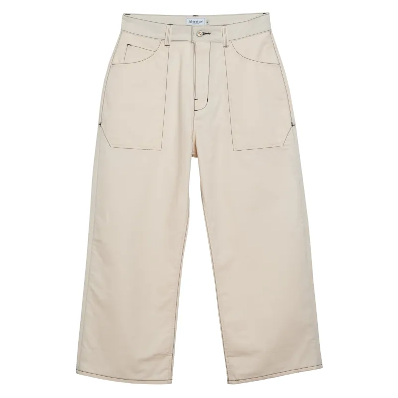 Alterior - Ripstop Wide Trouser - Natural sold by Alterior