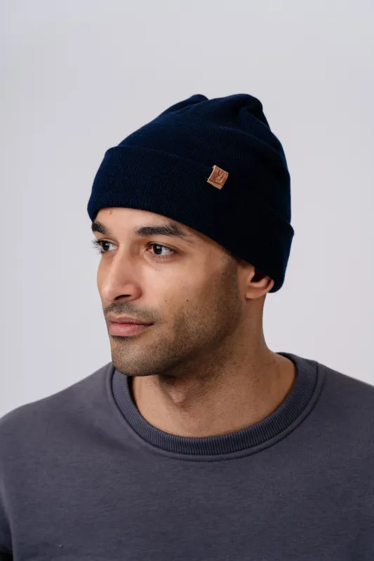 Charlie Beanie - Navy sold by Teeshoppen