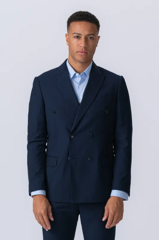 Premium Dobbeltradet Blazer - Navy sold by Teeshoppen