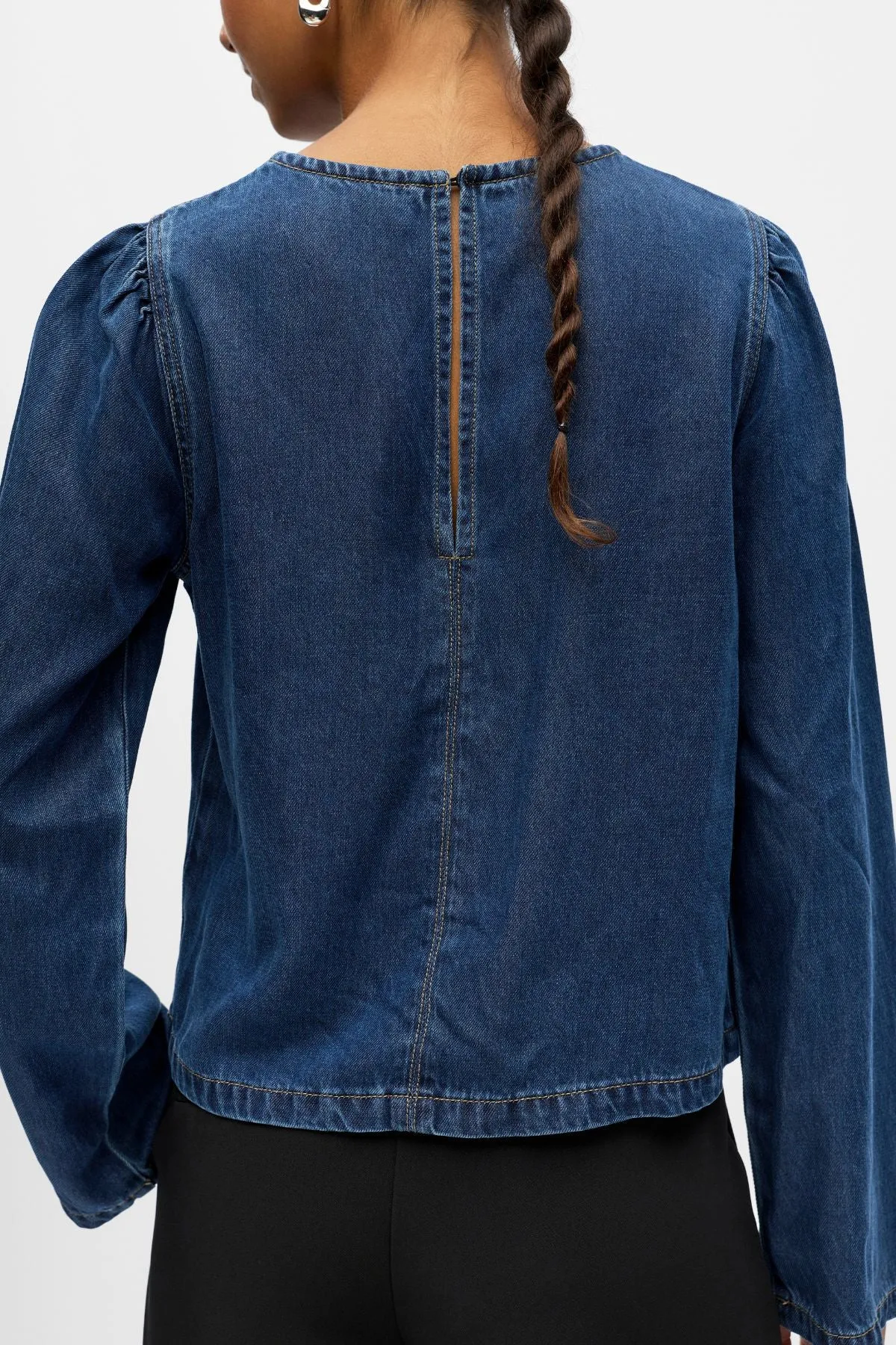Frame Top - Mørkeblå Denim sold by Teeshoppen product image thumbnail 4