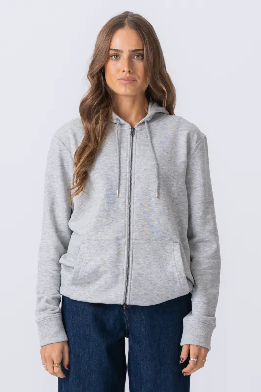 Zip Hoodie - Grå sold by Teeshoppen