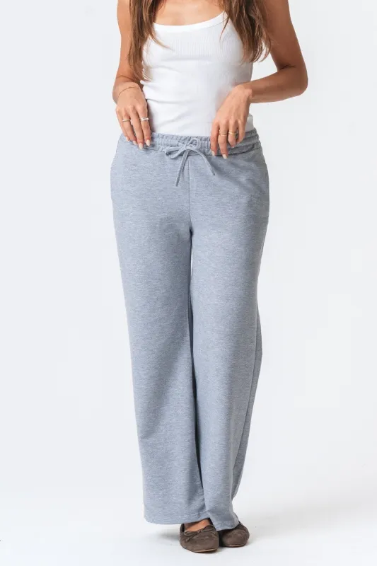 Sweatpants Wide - Grå Melange sold by Teeshoppen