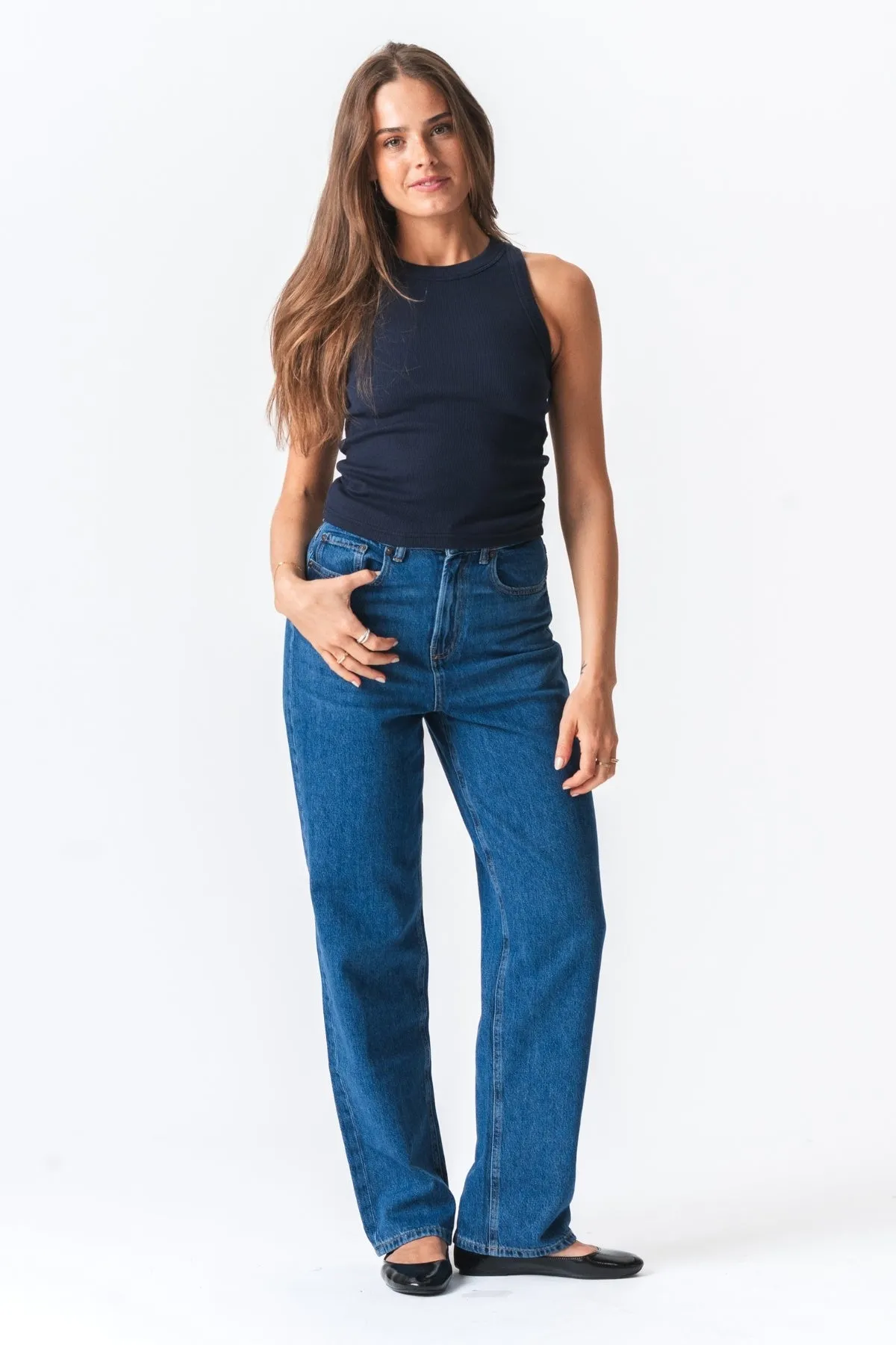 Ribbed Top - Blå sold by Teeshoppen product image thumbnail 3