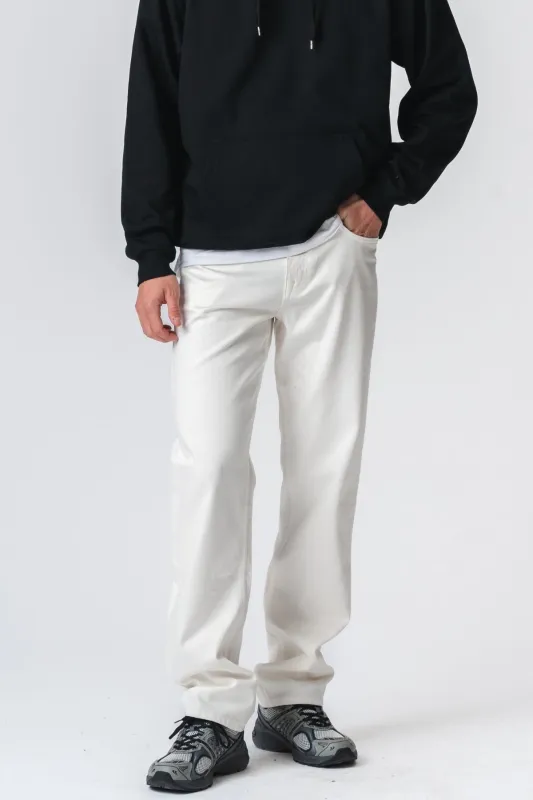 Relaxed Fit Jeans - White Denim sold by Teeshoppen