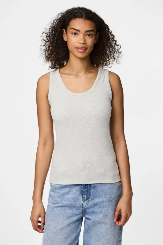 May Tank Top - Light Grey Melange sold by Teeshoppen