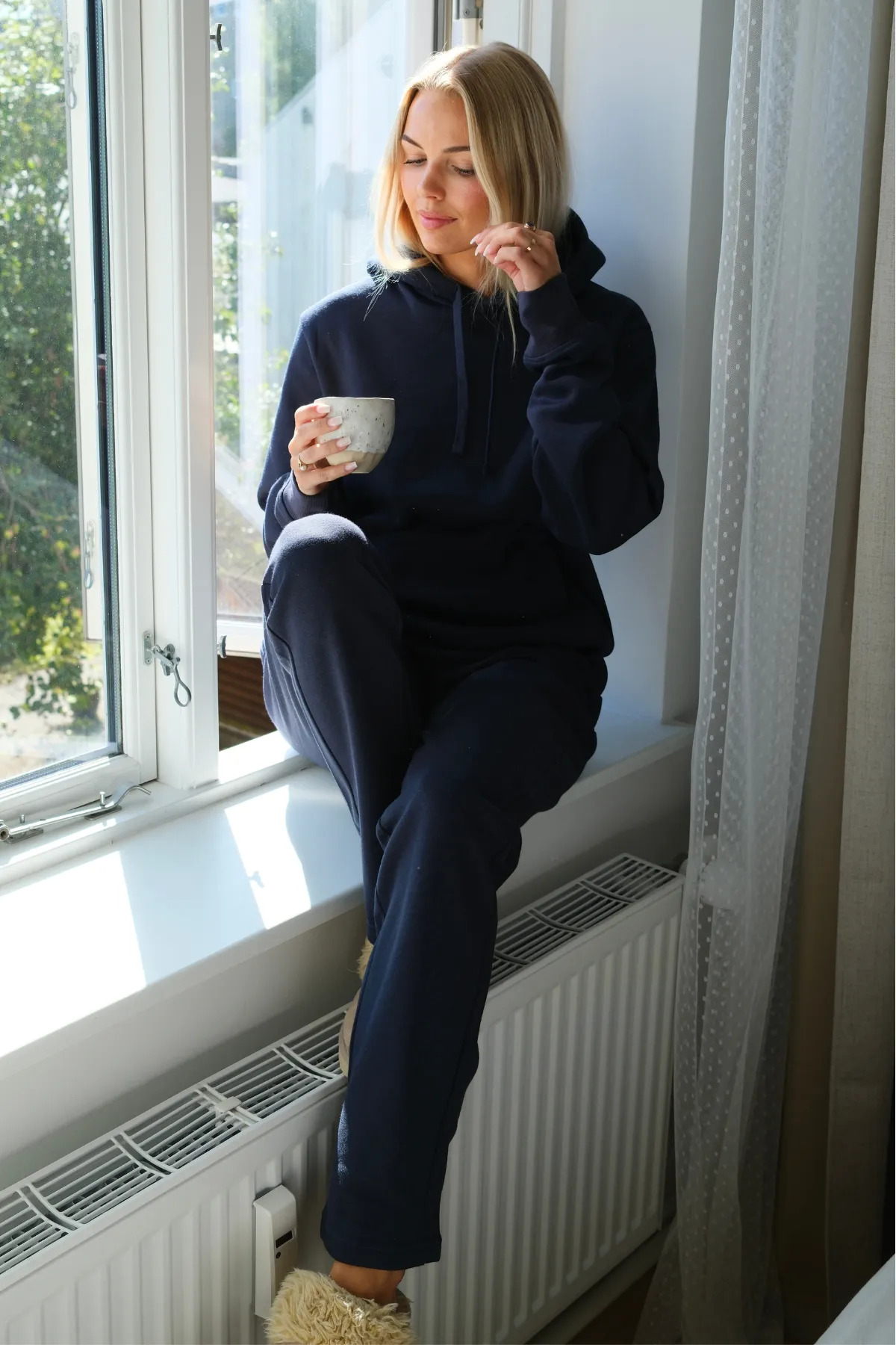 Essential Sweatpants - Navy sold by Teeshoppen product image thumbnail 3