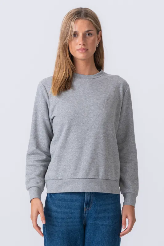 Essential Crewneck - Grå Melange made by Teeshoppen