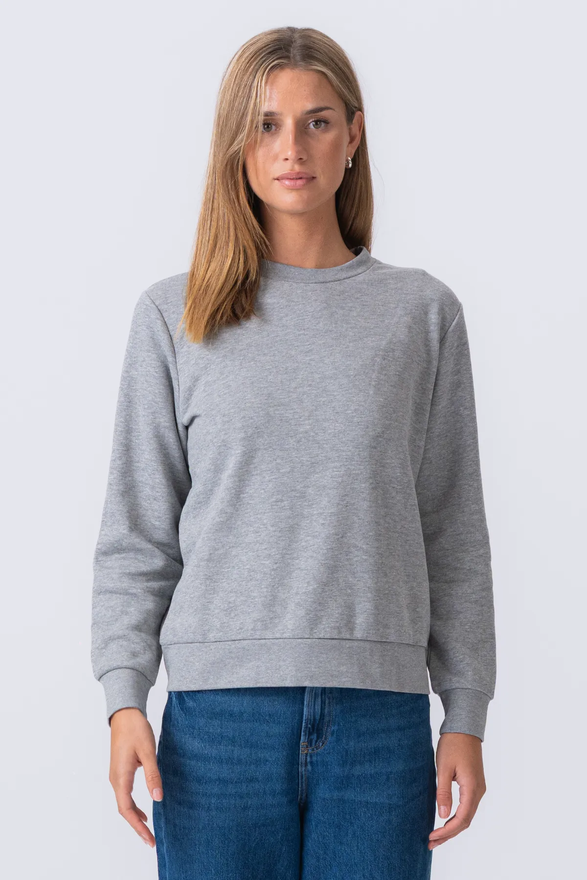 Essential Crewneck - Grå Melange sold by Teeshoppen
