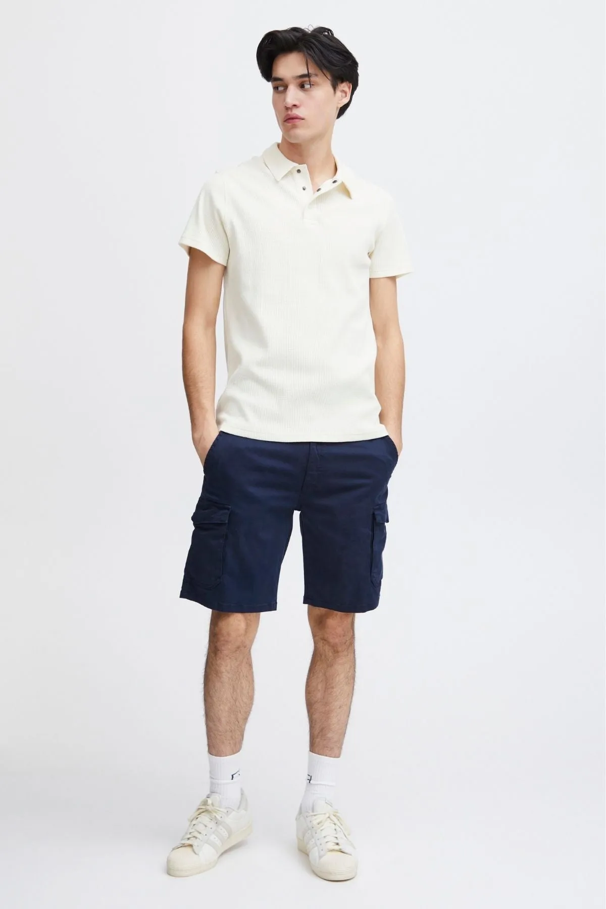 Cargo Shorts - Navy sold by Teeshoppen product image thumbnail 2