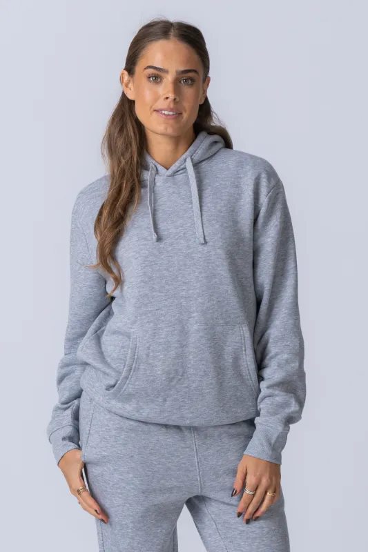 Essential Hoodie - Grå Melange sold by Teeshoppen