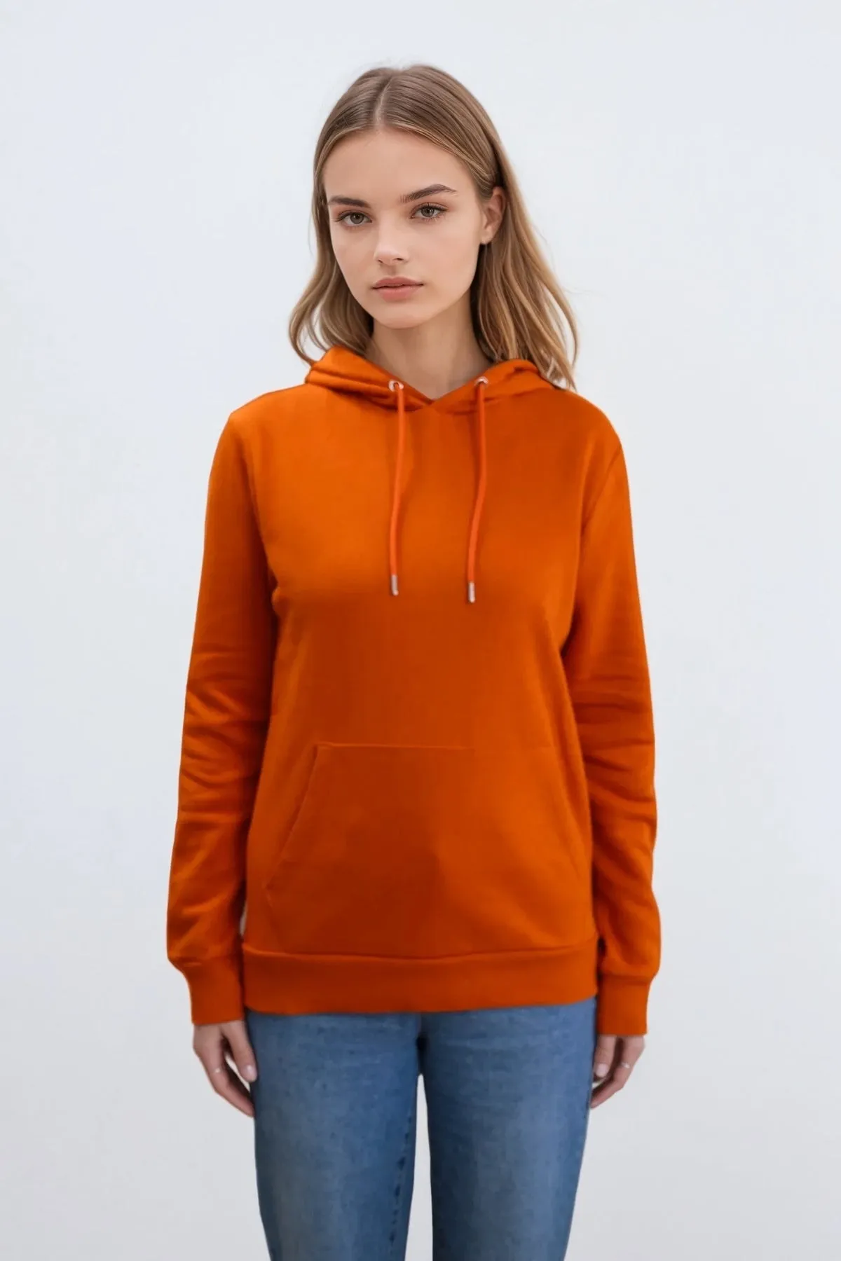 Boyfriend Sweat Hoodie - Orange sold by Teeshoppen product image thumbnail 3