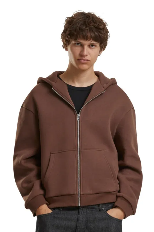 Everyday Zip Hoodie - Brun sold by Teeshoppen