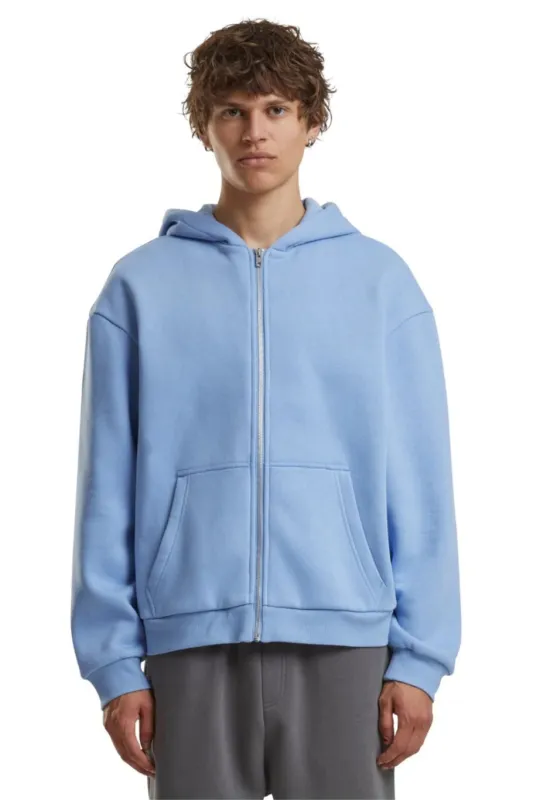 Everyday Zip Hoodie - Powder Blue sold by Teeshoppen