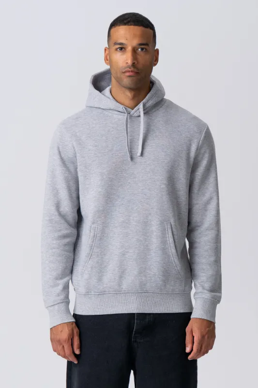 Essential Hoodie - Gråmeleret sold by Teeshoppen