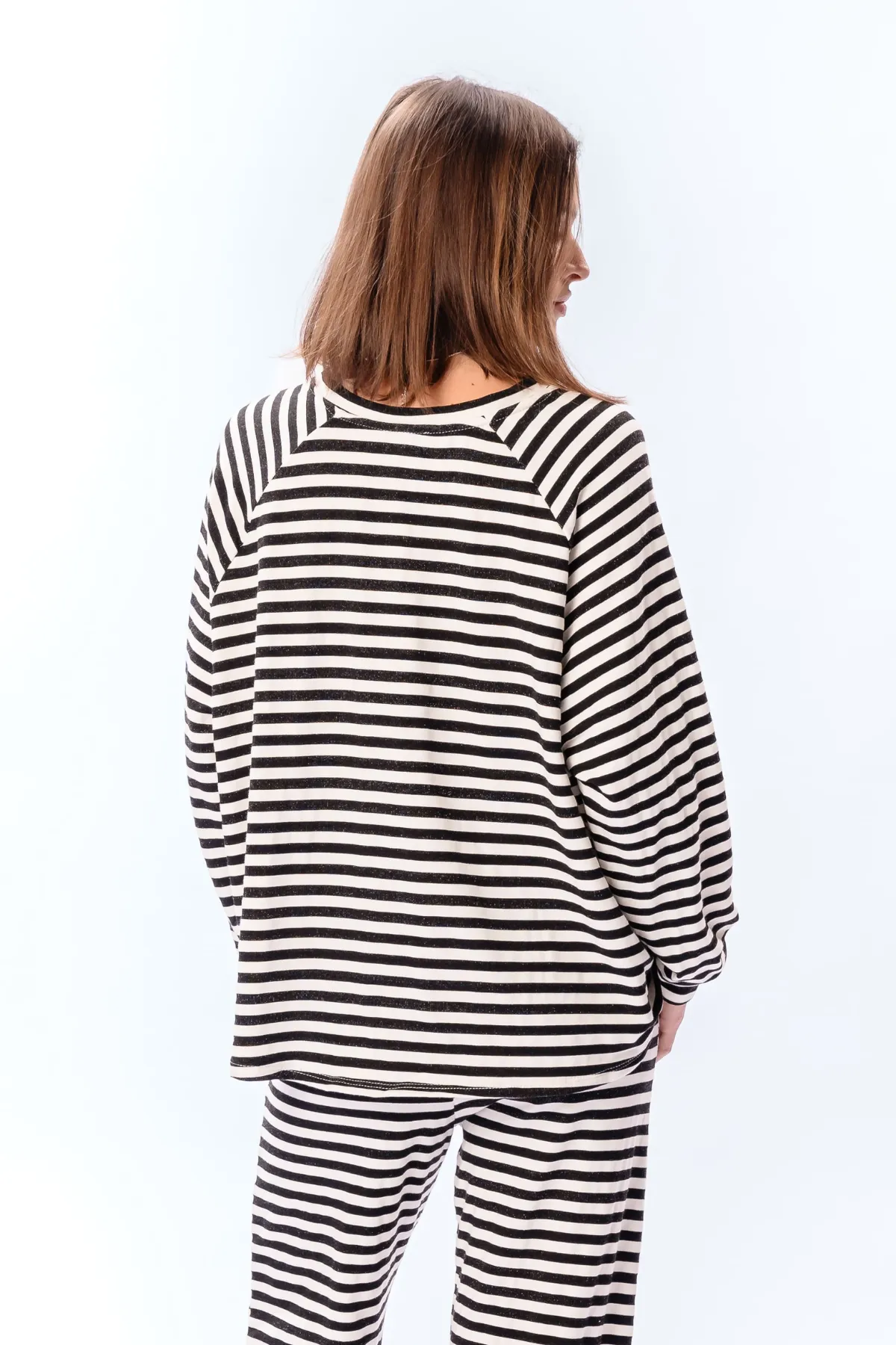 Stribet Langærmet Regular Fit - Sort sold by Teeshoppen product image thumbnail 4