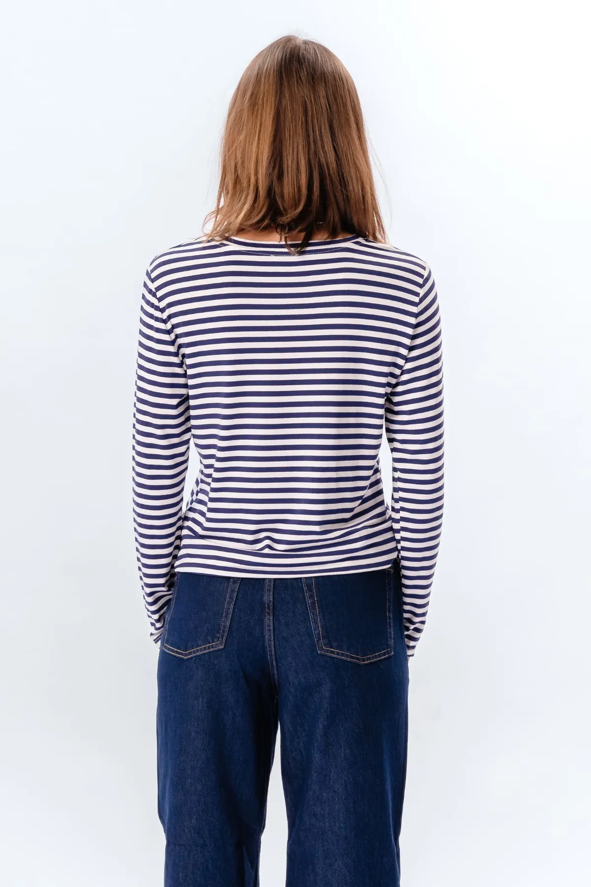 Stribet Langærmet Slim Fit - Blå sold by Teeshoppen product image thumbnail 5