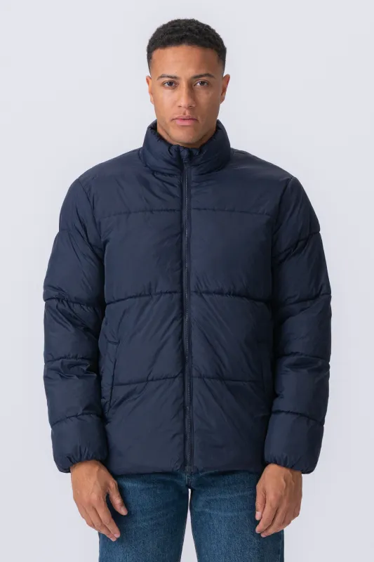 Puffer Jakke - Navy sold by Teeshoppen