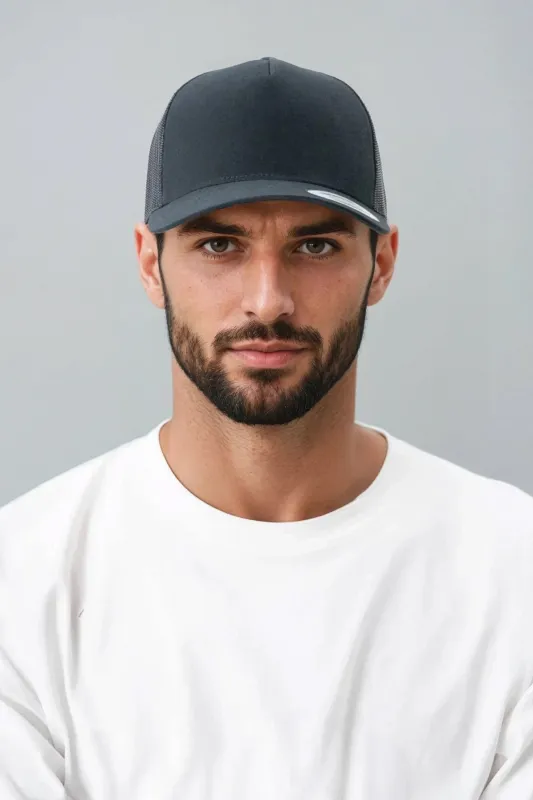 Retro Trucker Cap - Black sold by Teeshoppen