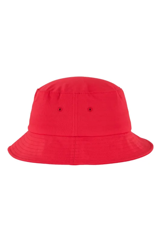 Cotton Twill Bucket Hat - Red sold by Teeshoppen
