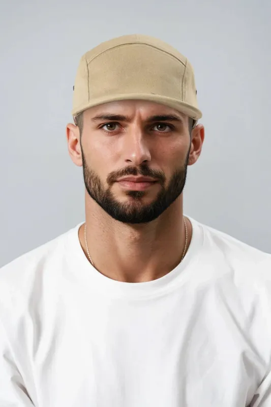 5 Panel Cap - Khaki made by Urban Classics